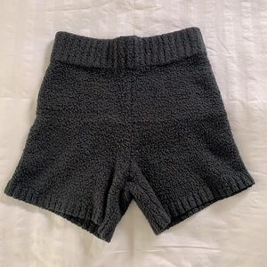 Skims Cozy Knit Shorts Onyx